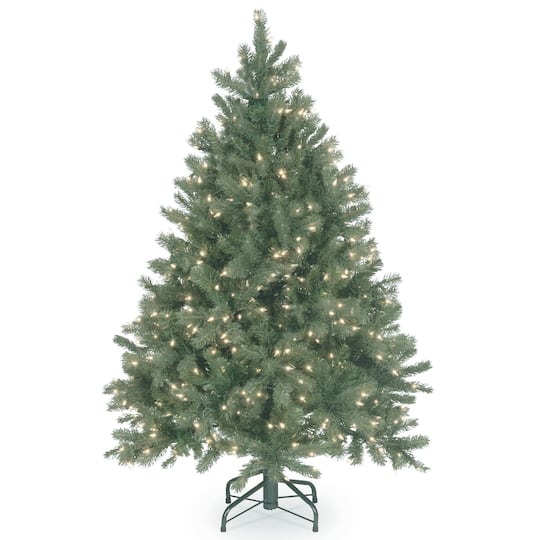 4.5ft. Pre-Lit Downswept Douglas&#xAE; Blue Fir Artificial Christmas Tree, Clear Lights
